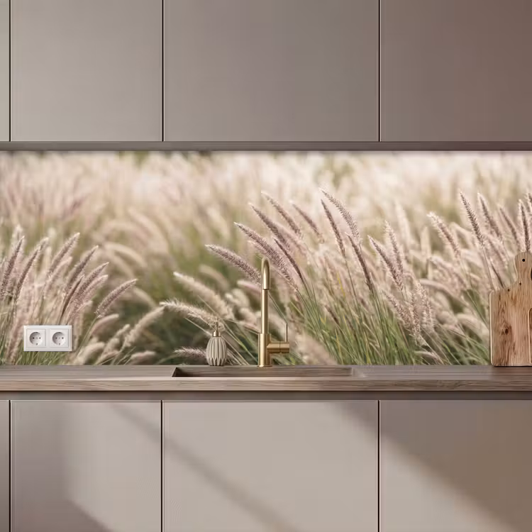 Schienale cucina - Erba - Primo piano - Verde — 1