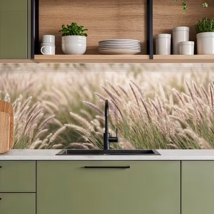 Schienale cucina - Erba - Primo piano - Verde — 8