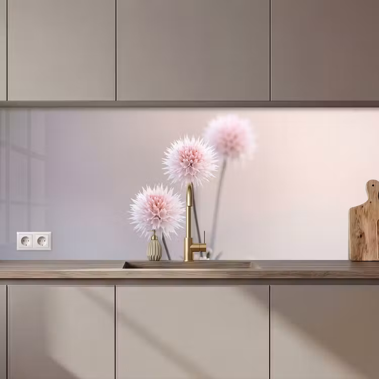 Schienale cucina - Fiori - Bulbi - Rosa — 1