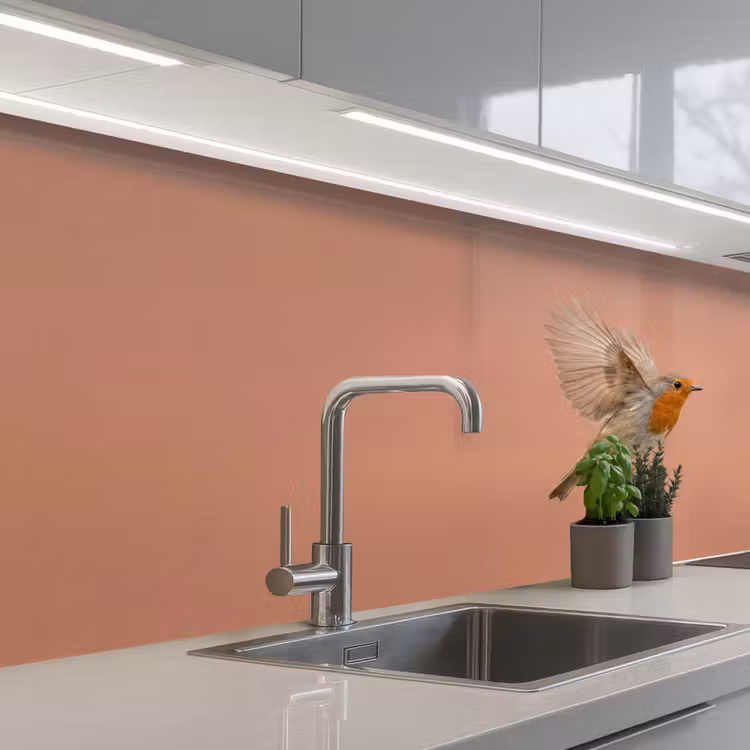 Schienale cucina - Pettirosso - Natura - Rosa — 2
