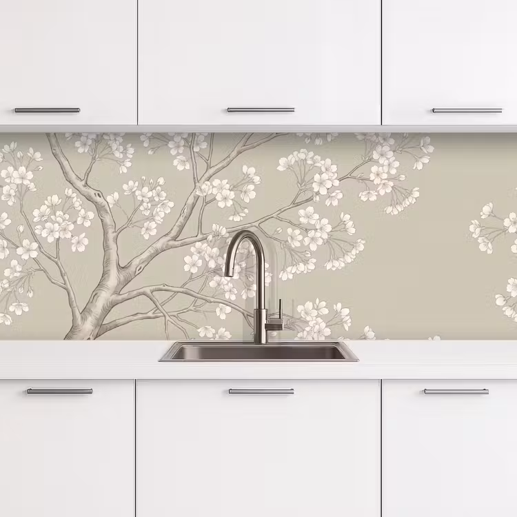 Schienale cucina - Sereno - Fiore - Bianco — 4