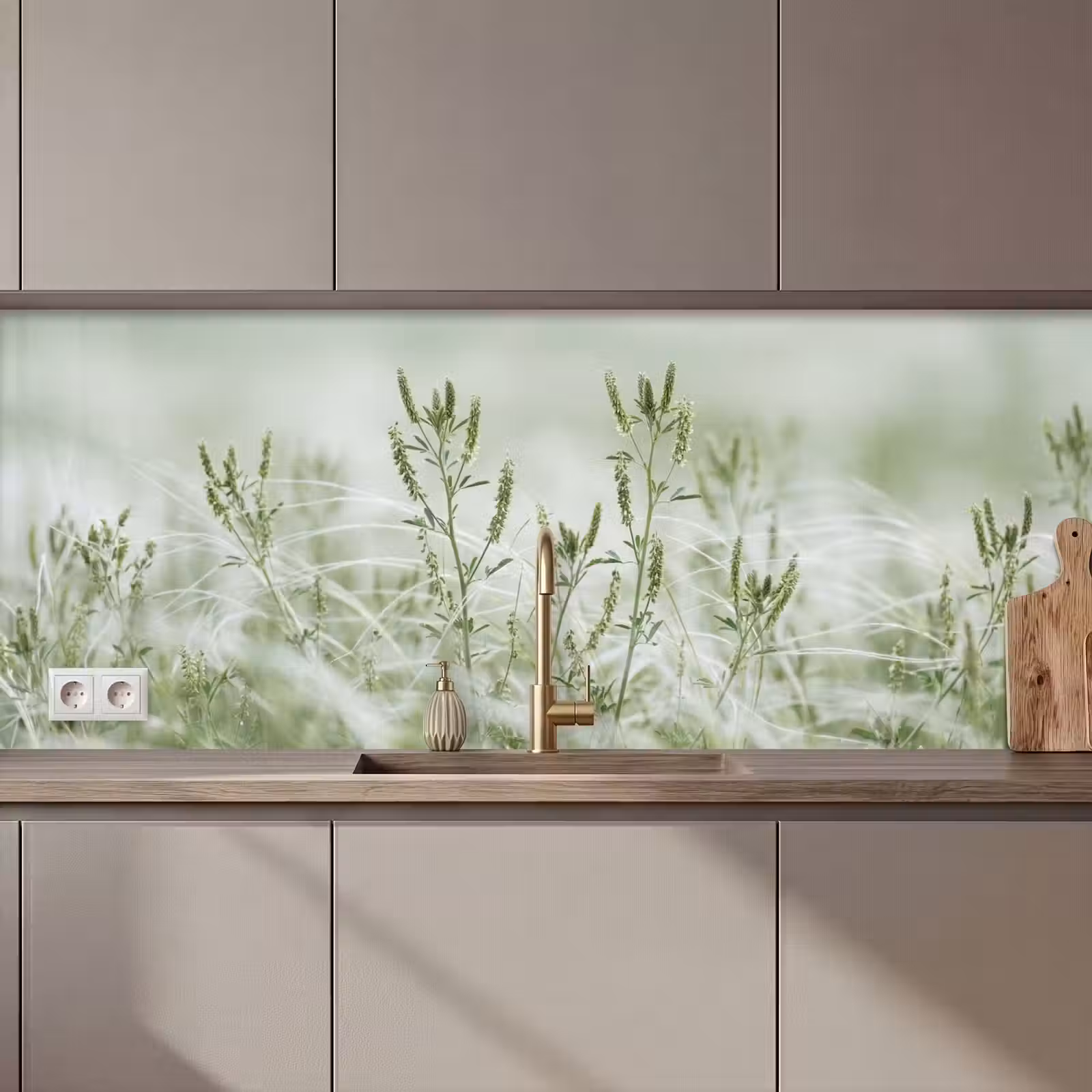 Schienale cucina - Erbe - Minimalista - Verde — 1
