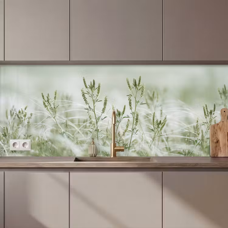 Schienale cucina - Erbe - Minimalista - Verde — 1