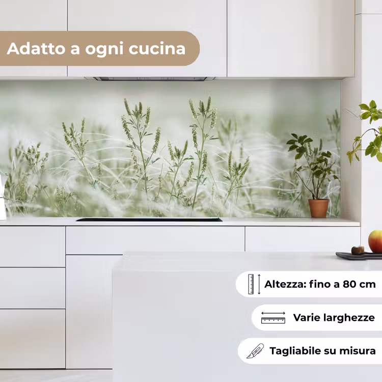 Schienale cucina - Erbe - Minimalista - Verde — 7