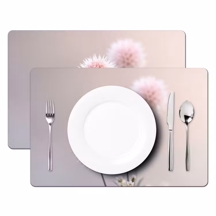 Tovaglietta – 6 pezzi - Fiori - Bulbi - Rosa — 2