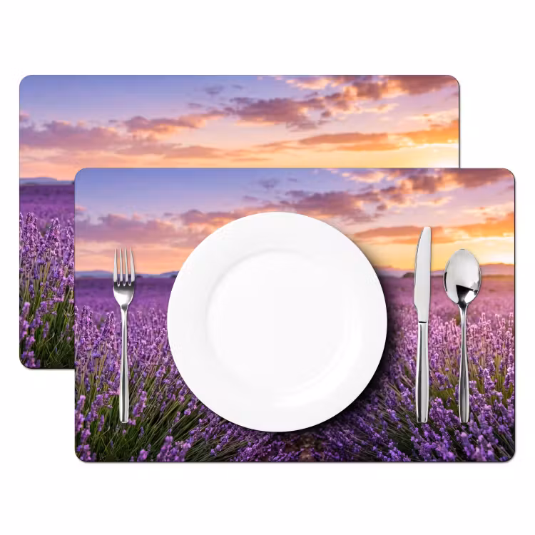 Tovaglietta – 6 pezzi - Lavanda - Campo - Natura - Viola — 2