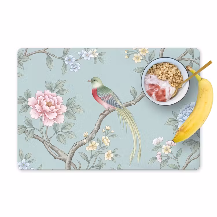 Tovaglietta – 6 pezzi - Uccello - Fiori - Colorato — 1