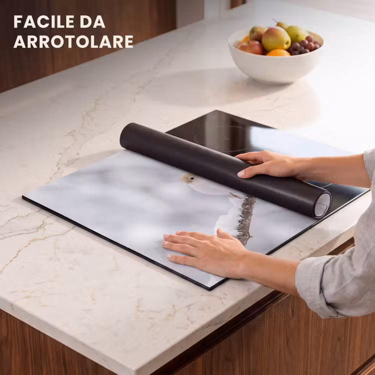 Protezione piano induzione - Uccello - Neve - Ramo - Inverno - Morbido — 7