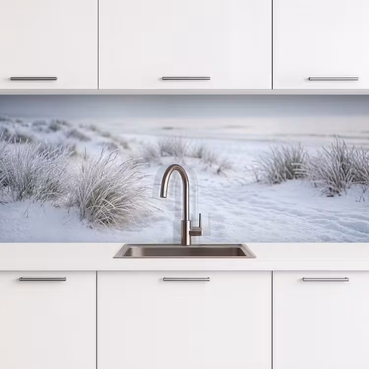 Schienale cucina - Dune - Neve - Spiaggia - Inverno - Sereno — 4