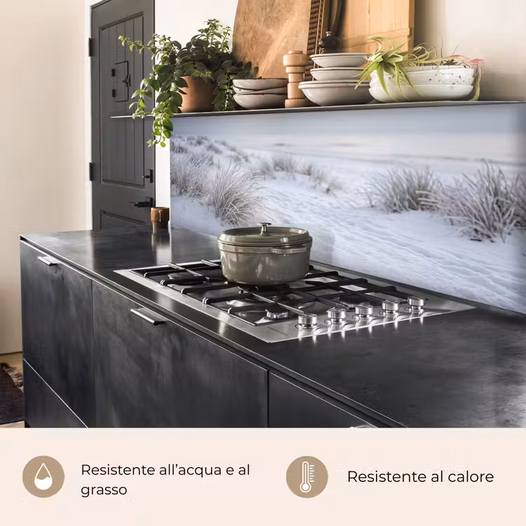 Schienale cucina - Dune - Neve - Spiaggia - Inverno - Sereno — 5