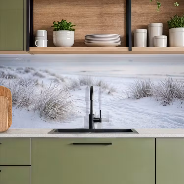 Schienale cucina - Dune - Neve - Spiaggia - Inverno - Sereno — 8