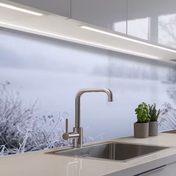 Schienale cucina - Canna - Congelato - Inverno - Natura — 2