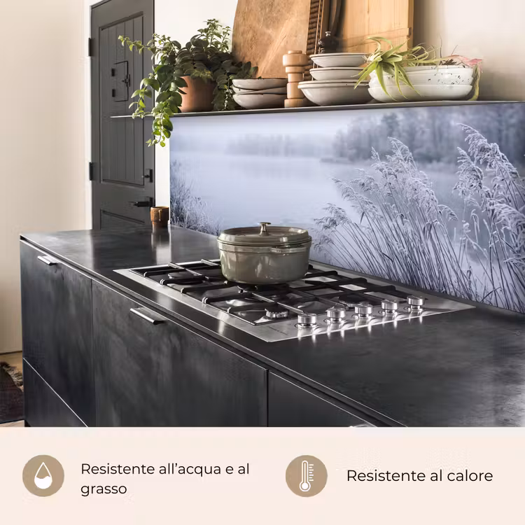 Schienale cucina - Canna - Congelato - Inverno - Natura — 5