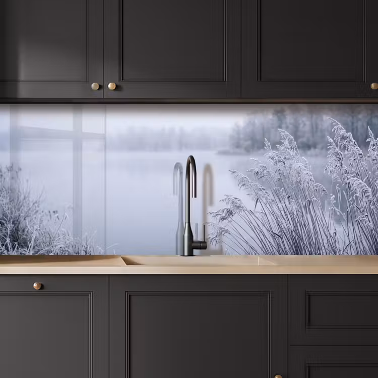 Schienale cucina - Canna - Congelato - Inverno - Natura — 6