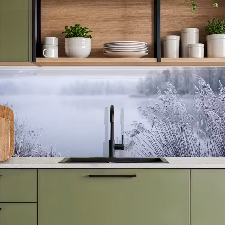 Schienale cucina - Canna - Congelato - Inverno - Natura — 8