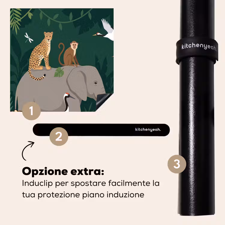 Protezione piano induzione - Tropicale - Giungla - Verde — 8