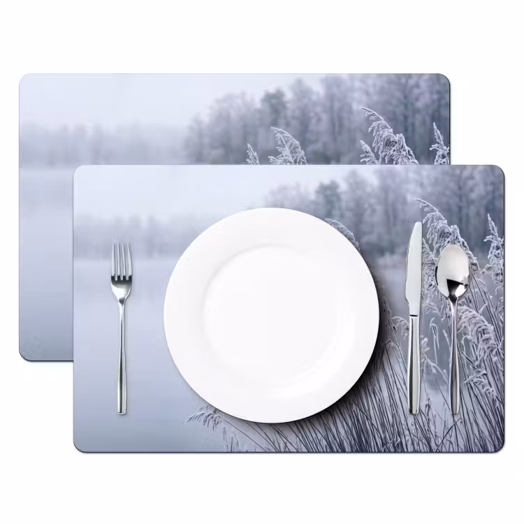 Tovaglietta – 6 pezzi - Canna - Congelato - Inverno - Natura — 2