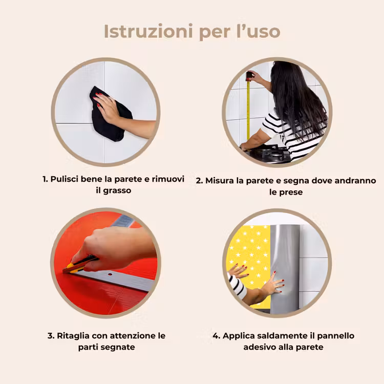 Schienale cucina - Stelle - Motivo - Minimalista - Giallo — 9