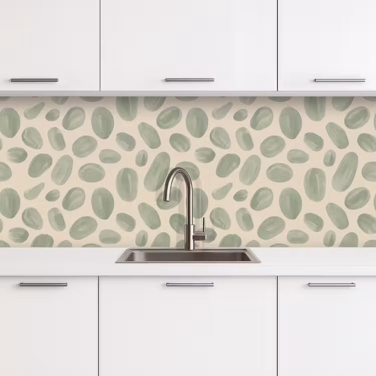 Schienale cucina - Astratto - Motivo - Organico - Verde - Moderno — 4