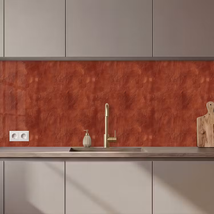 Schienale cucina - Stucchi - Texture  - Terracotta — 1