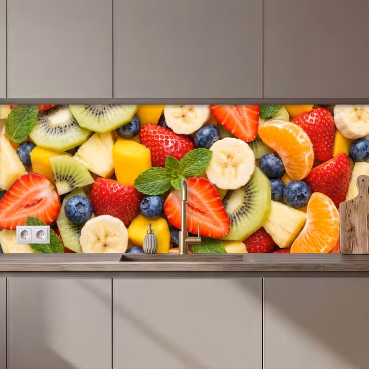 Schienale cucina - Frutta - Fette - Cibo - Colorato — 1
