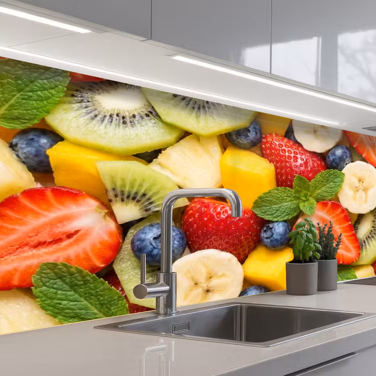 Schienale cucina - Frutta - Fette - Cibo - Colorato — 2