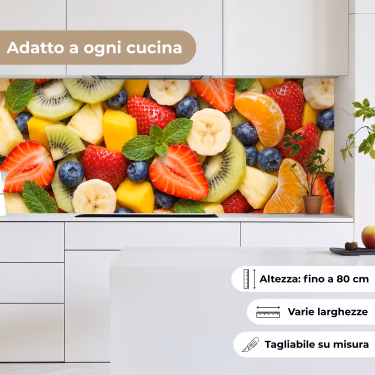 Schienale cucina - Frutta - Fette - Cibo - Colorato — 7