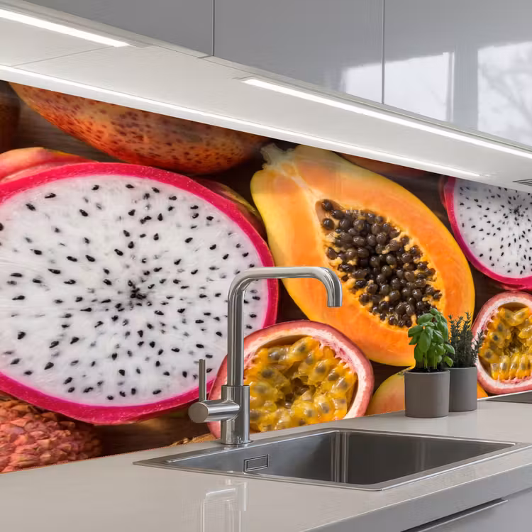 Schienale cucina - Frutta - Aperto - Tropicale - Cibo - Colorato — 2