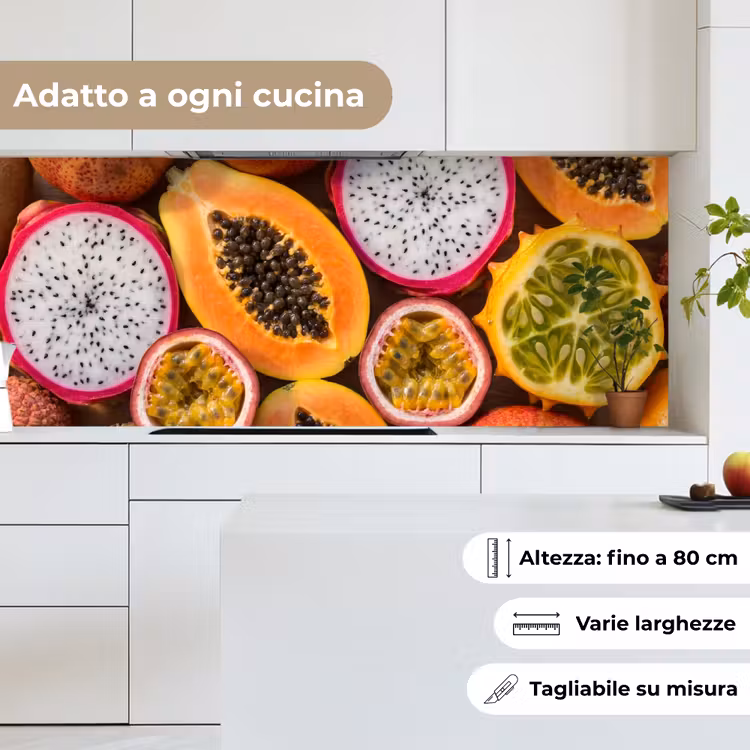 Schienale cucina - Frutta - Aperto - Tropicale - Cibo - Colorato — 7