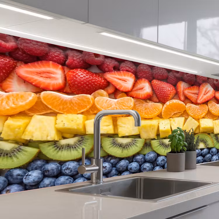 Schienale cucina - Frutta - Arcobaleno - Salutare - Colorato — 2