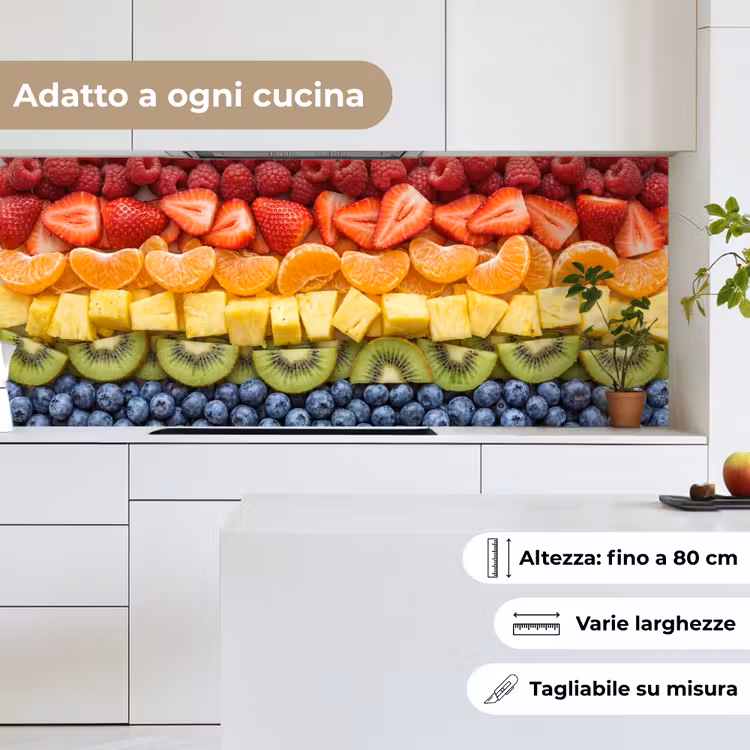 Schienale cucina - Frutta - Arcobaleno - Salutare - Colorato — 7