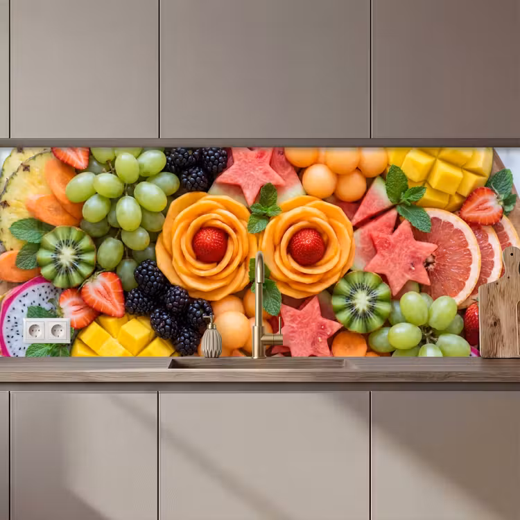Schienale cucina - Frutta - Varietà - Colorata - Fresca - Cibo — 1