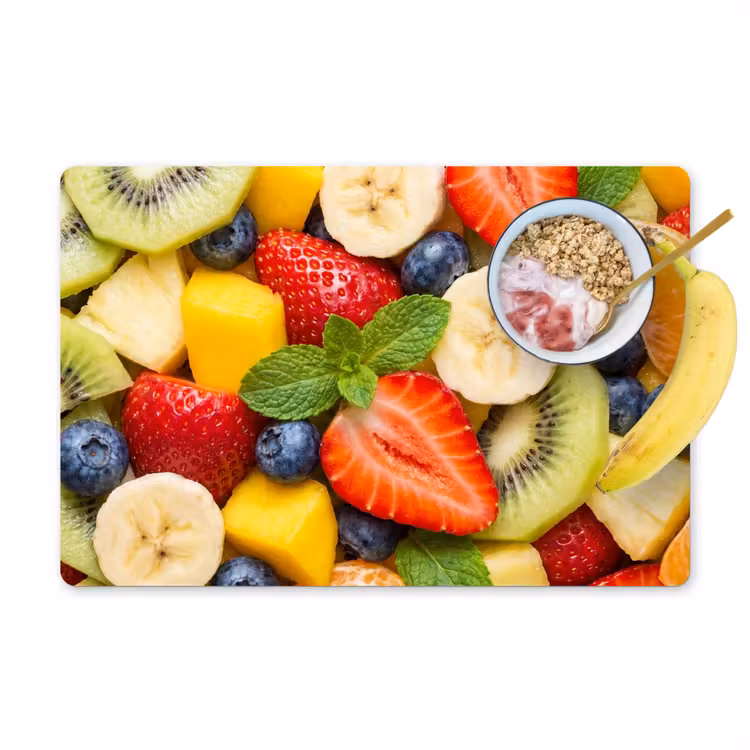 Tovaglietta – 6 pezzi - Frutta - Fette - Cibo - Colorato — 1