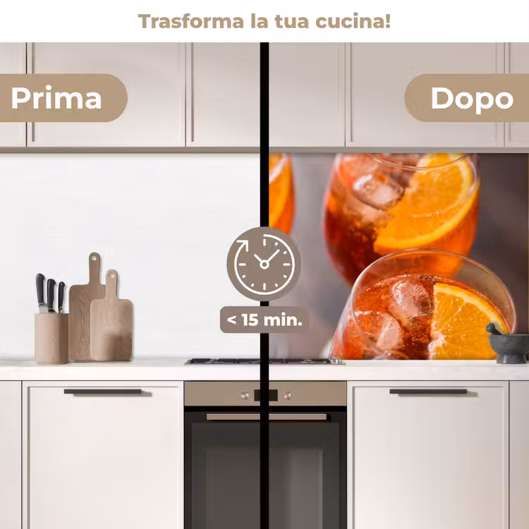Schienale cucina - Bevanda - Arancia - Gelato - Estate - Arancione — 3