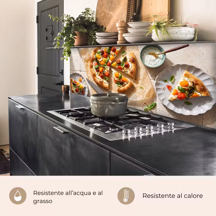 Schienale cucina - Cibo - Pomodori - Basilico - Pasto - Fresco — 5
