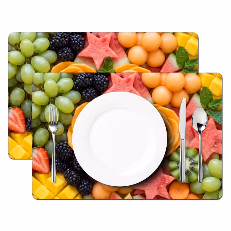 Tovaglietta – 6 pezzi - Frutta - Varietà - Colorata - Fresca - Cibo — 2
