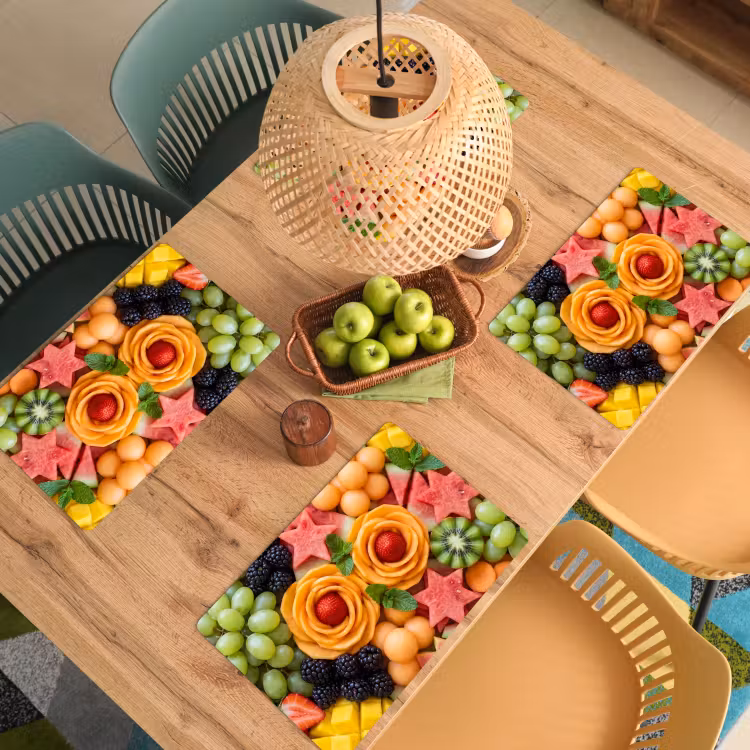 Tovaglietta – 6 pezzi - Frutta - Varietà - Colorata - Fresca - Cibo — 3