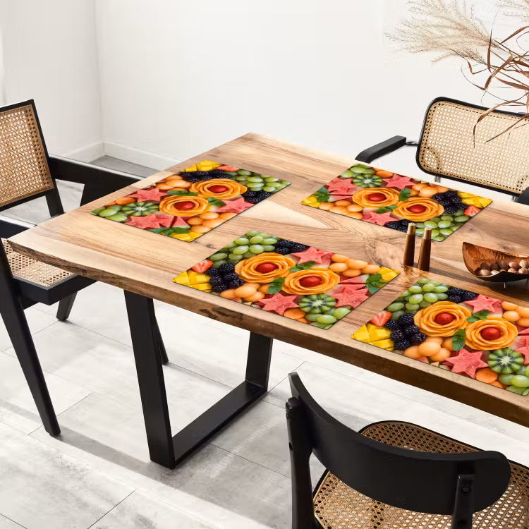 Tovaglietta – 6 pezzi - Frutta - Varietà - Colorata - Fresca - Cibo — 4