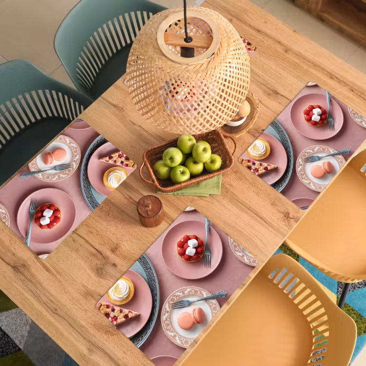 Tovaglietta – 6 pezzi - Dolce - Torta - Pasticceria - Dolce - Rosa — 3