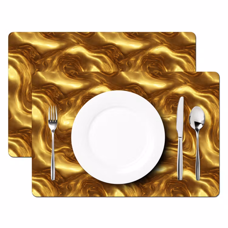 Tovaglietta – 6 pezzi - Consistenza - Liquido - Biologico - Oro — 2