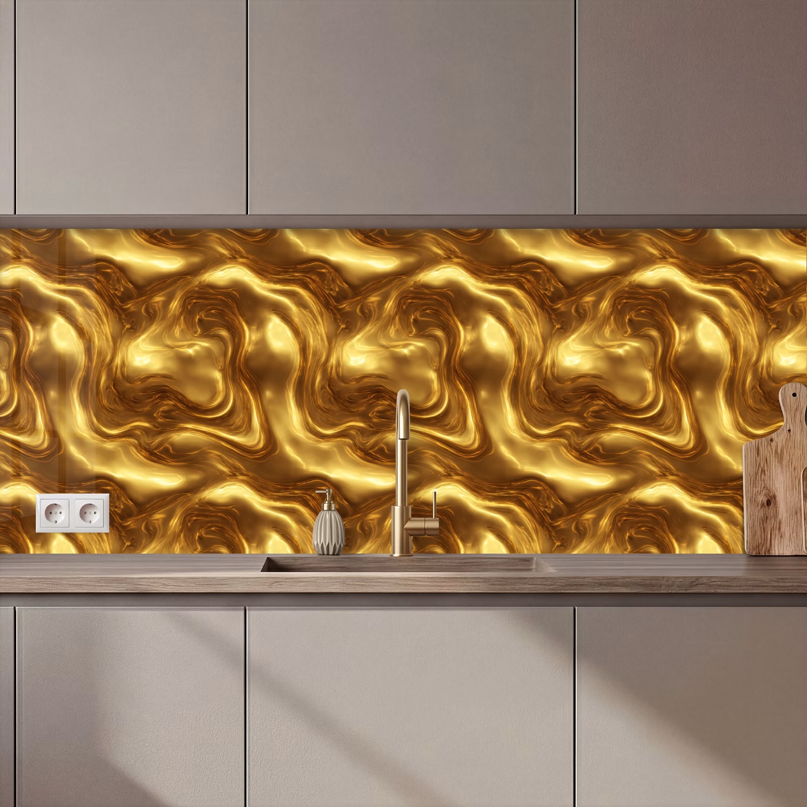 Schienale cucina - Consistenza - Liquido - Biologico - Oro — 1