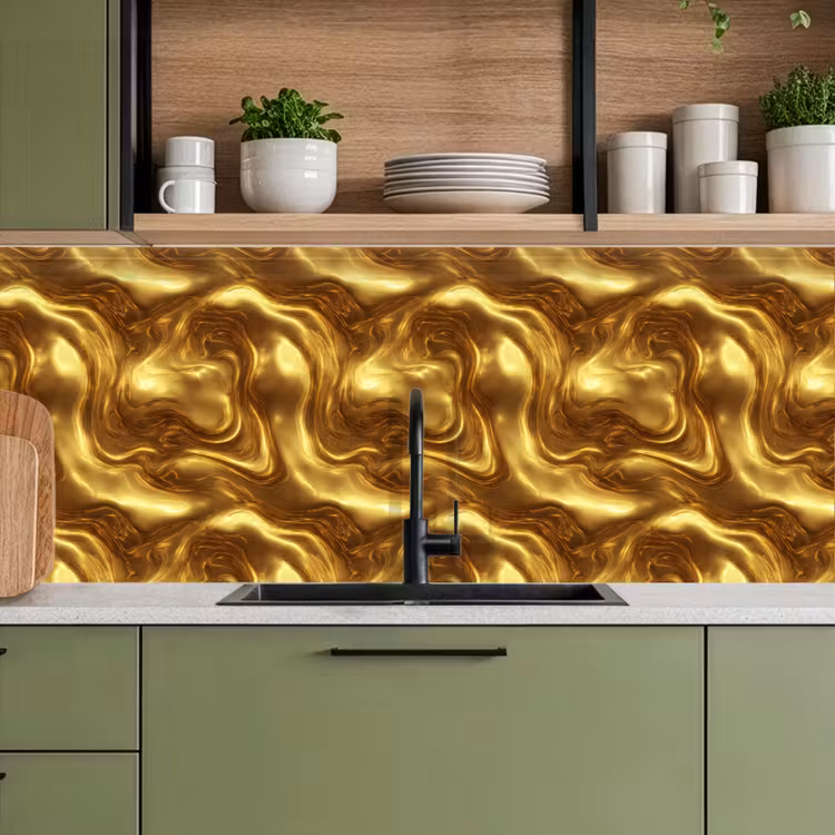 Schienale cucina - Consistenza - Liquido - Biologico - Oro — 8