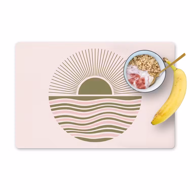 Tovaglietta – 6 pezzi - Sole - Mare - Astratto - Moderno - Rosa — 1