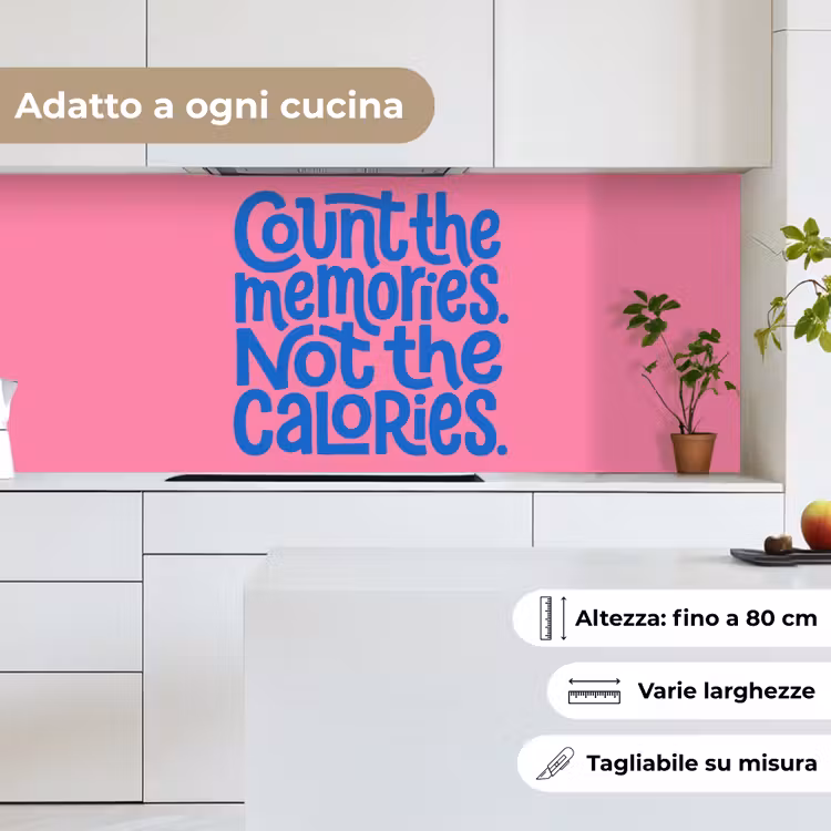 Schienale cucina - Ricordi - Rosa - Blu - Citazione — 7