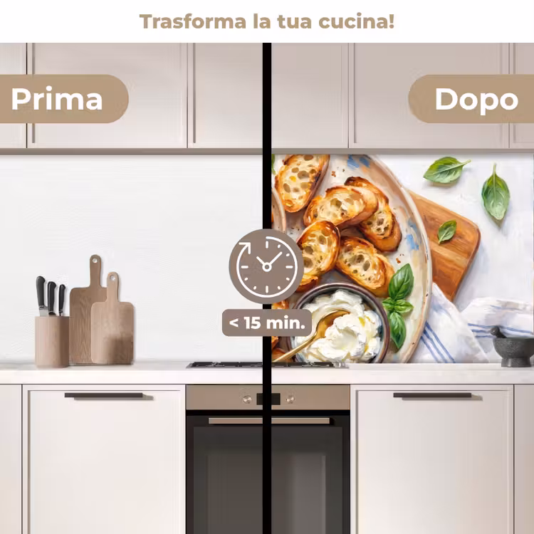 Schienale cucina - Cibo - Pomodoro - Pane - Colorato - Cucina — 3