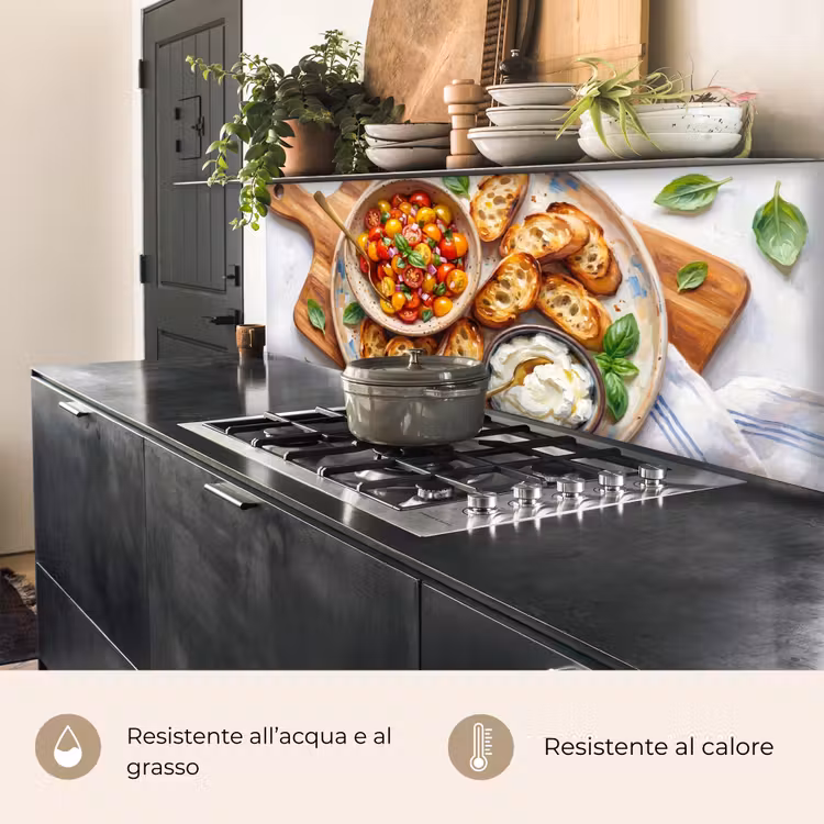 Schienale cucina - Cibo - Pomodoro - Pane - Colorato - Cucina — 5