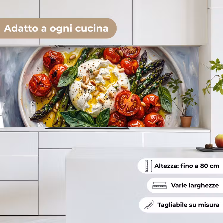 Schienale cucina - Cibo - Verdure - Formaggio - Moderno - Fresco — 7