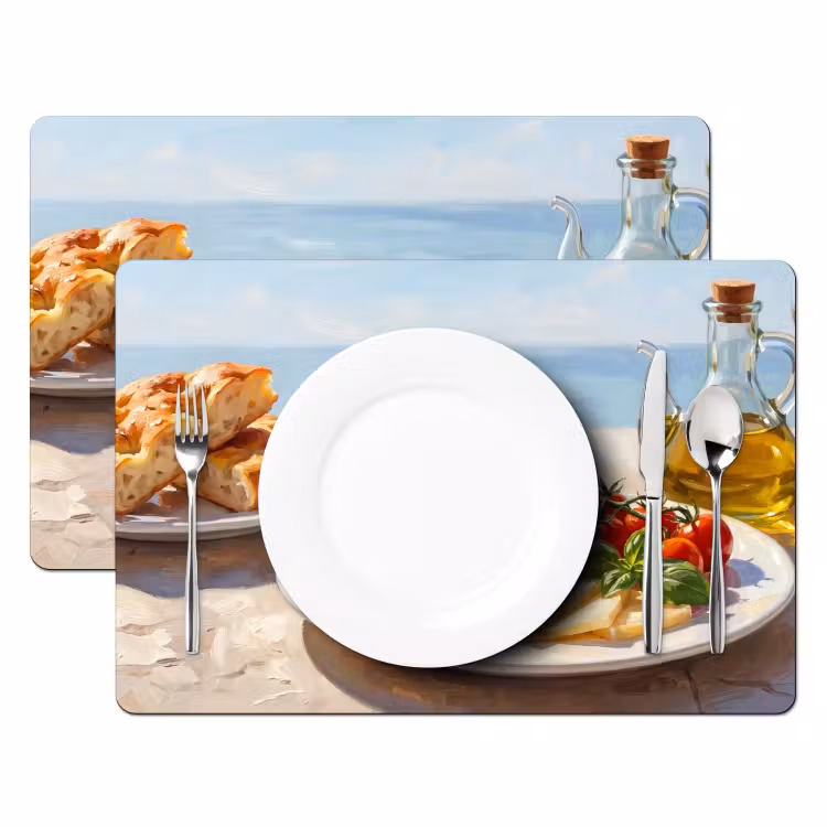 Tovaglietta – 6 pezzi - Cibo - Mediterraneo - Natura - Dipinto — 2