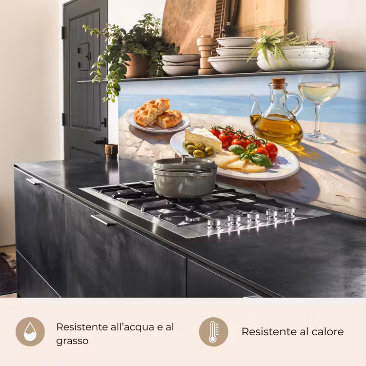 Schienale cucina - Cibo - Mediterraneo - Natura - Dipinto — 5