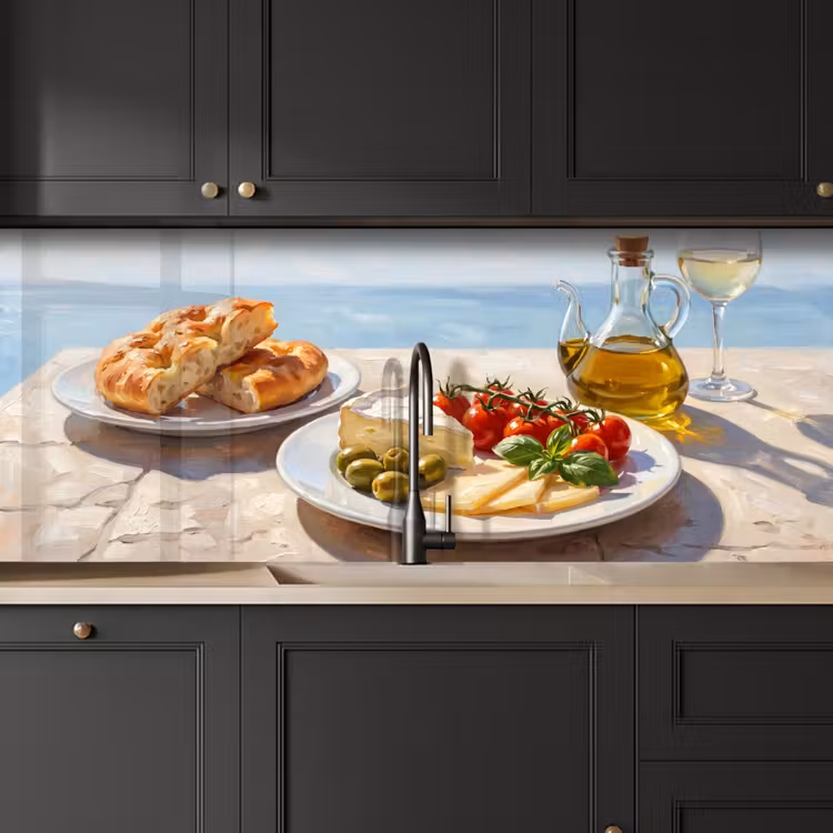 Schienale cucina - Cibo - Mediterraneo - Natura - Dipinto — 6